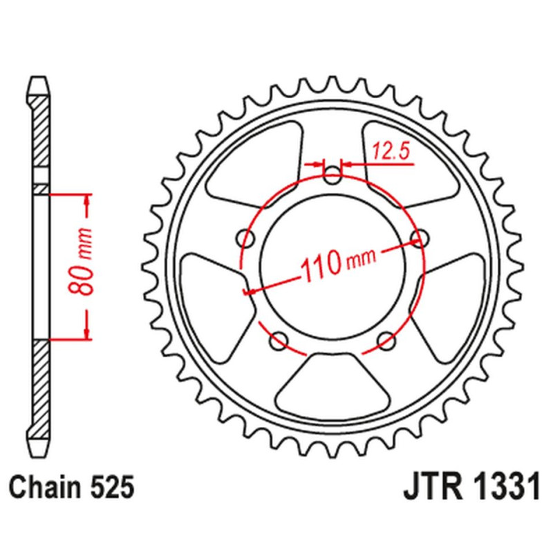 JT ZĘBATKA TYLNA 4750 42 HONDA CRF 1000 / 1100 L AFRICA TWIN / ADVENTURE SPORT '16-'23 (475042JTZBK) KOLOR CZARNY JT ZĘBATKA TYLNA 4750 42 HONDA CRF 1000 / 1100 L AFRICA TWIN / ADVENTURE SPORT '16-'23 (475042JTZBK) KOLOR CZARNY