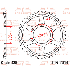JT ZĘBATKA TYLNA 4529 46 TRIUMPH 675 '06-'16 (452946JT) (ŁAŃC. 525)