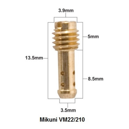 PROX DYSZA WOLNYCH OBROTÓW MIKUNI TYP VM22/210 ŚREDNICA #40 ( 1 SZT. )
