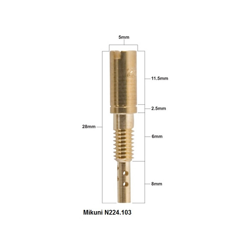PROX DYSZA WOLNYCH OBROTÓW MIKUNI TYP N224.103 ŚREDNICA #22,5 ( 1 SZT. ) PROX DYSZA WOLNYCH OBROTÓW MIKUNI TYP N224.103 ŚREDNICA #22,5 ( 1 SZT. )