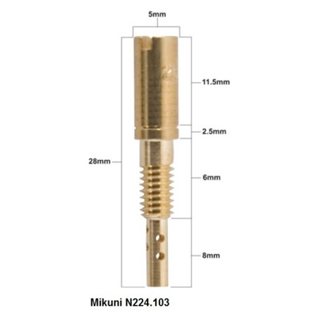 PROX DYSZA WOLNYCH OBROTÓW MIKUNI TYP N224.103 ŚREDNICA #40 ( 1 SZT. )