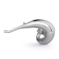 OXA FACTORY DYFUZOR (TUBA REZONANSOWA) FRONT EXHAUST PIPE CHROME TM RACING MX / EN / SMR 250 / 300 '22-'25