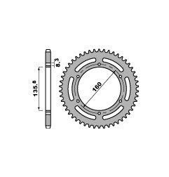 PBR PROMOCJA ZĘBATKA TYLNA 3552 42 C45 GILERA 250 87-88, BETA 240 82-91 (ŁAŃC. 520) (JTR5.42) (MADE IN ITALY)
