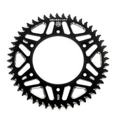 GROSSKOPF ZĘBATKA TYLNA ALUMINIOWA T7075 (ERGAL) KOLOR CZARNY 270 50 (27050) YAMAHA YZ/YZF '99-'24 WRF '01-'24