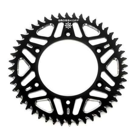 GROSSKOPF ZĘBATKA TYLNA ALUMINIOWA T7075 (ERGAL) KOLOR CZARNY 270 50 (27050) YAMAHA YZ/YZF '99-'24 WRF '01-'24