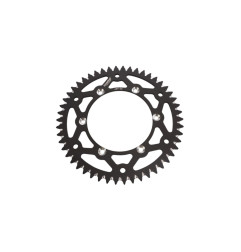 GROSSKOPF ZĘBATKA TYLNA ALUMINIOWA T7075 (ERGAL) 489 50 (48950) KAWASAKI KX/KXF '83-'24, SUZUKI RMZ '04-'06 KOLOR CZARNY