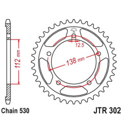 JR WYPRZEDAŻ ZĘBATKA TYLNA 408 42 (30242JT) HONDA CBR 900 RR '92-'95