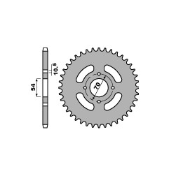 PBR WYPRZEDAZ ZĘBATKA TYLNA 4301 40 F SUZUKI LT500R 88-92, VL 250 INTRUDER 00-04 (JTR1825.40) (ŁAŃC. 520)