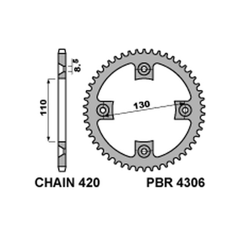 PBR ZĘBATKA TYLNA 4306 55 HONDA CR 80/85 (JTR215.55)* (ŁAŃC. 420) (MADE IN ITALY) PBR ZĘBATKA TYLNA 4306 55 HONDA CR 80/85 (JTR215.55)* (ŁAŃC. 420) (MADE IN ITALY)