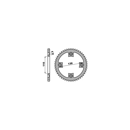 PBR PROMOCJA ZĘBATKA TYLNA 4306 56 C45 HONDA CR80/85 (JTR215.56) (ŁAŃC. 420) (MADE IN ITALY)