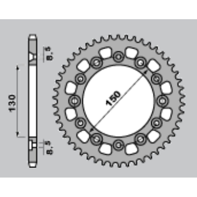 CHT WYPRZEDAŻ ZĘBATKA TYLNA 4308 47 HONDA XR 600R 85-90 ( MOŻE ZASTĄPIĆ 245 47 ) (ŁAŃC. 520) CHT WYPRZEDAŻ ZĘBATKA TYLNA 4308 47 HONDA XR 600R 85-90 ( MOŻE ZASTĄPIĆ 245 47 ) (ŁAŃC. 520)