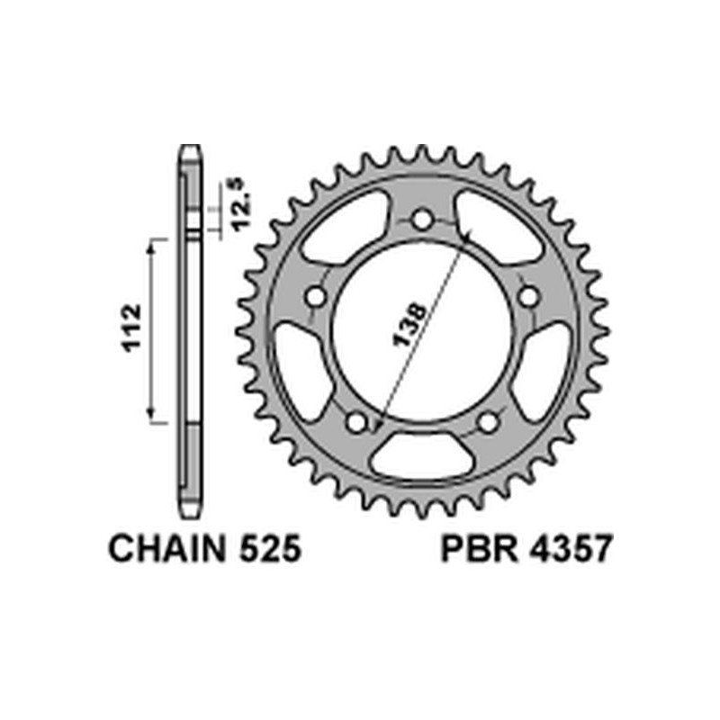 PBR PROMOCJA ZĘBATKA TYLNA 4357 38 C45 HONDA VT 750S 11-13 (JTR1304.38) (ŁAŃC. 525) (MADE IN ITALY) PBR PROMOCJA ZĘBATKA TYLNA 4357 38 C45 HONDA VT 750S 11-13 (JTR1304.38) (ŁAŃC. 525) (MADE IN ITALY)