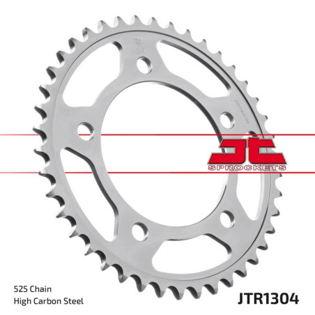 JT ZĘBATKA TYLNA 4357 42 HONDA CBF 600, CB 600, CB 650F '14-'18, CBR 650F '14-'18, VT 750DC (435742JTZBK)* (ŁAŃC. 525)