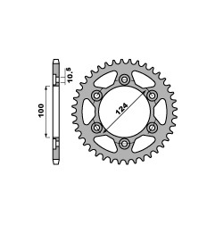 PBR WYPRZEDAZ ZĘBATKA TYLNA 4366 43 C45 DUCATI 944 ST-4 98-03 (JTR745.43) (ŁAŃC. 525) (MADE IN ITALY)