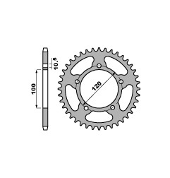 PBR PROMOCJA ZĘBATKA TYLNA 4396 40 APRILLIA RS 125 (06-12) (JTR703.40) (ŁAŃC. 520) (MADE IN ITALY)