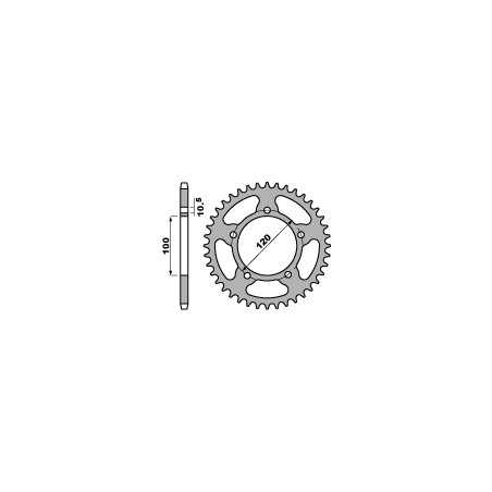 PBR WYPRZEDAZ ZĘBATKA TYLNA 4396 47 BMW G650 X-MOTO (07-08) (ŁAŃC. 520) (JTR703.47) (MADE IN ITALY)