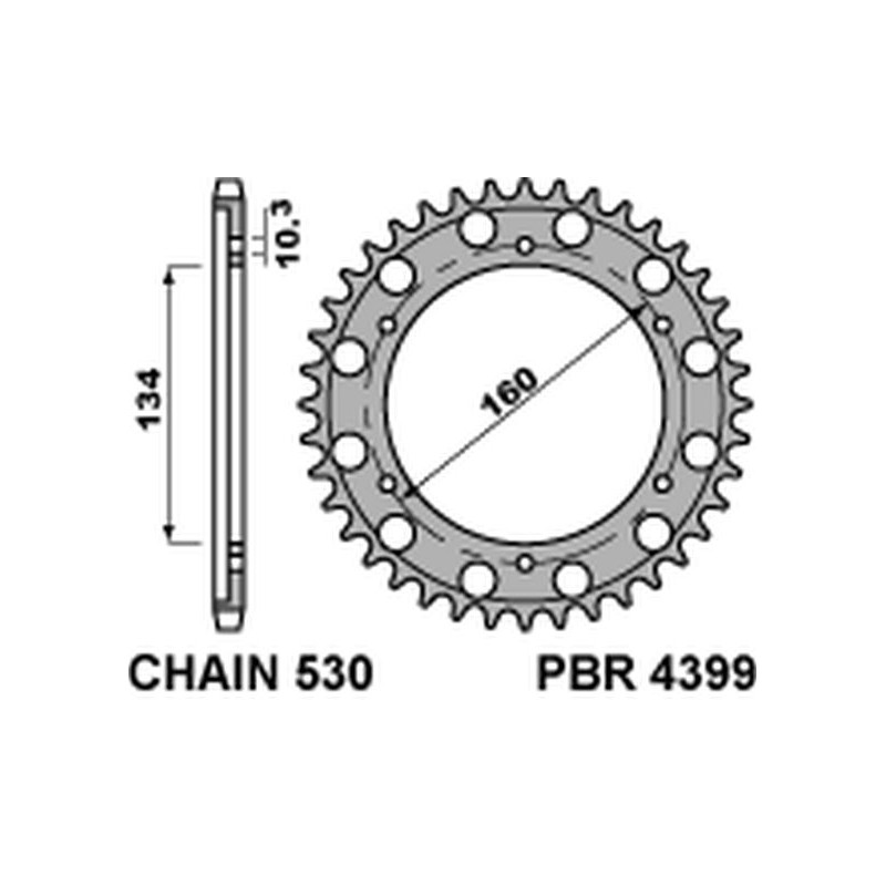 PBR PROMOCJA ZĘBATKA TYLNA 4399 44 C45 CBR 900 RR`00-03, CBR 1000RR`06-15 (JTR1306.44) (ŁAŃC. 530) (+2) (MADE IN ITALY) PBR PROMOCJA ZĘBATKA TYLNA 4399 44 C45 CBR 900 RR`00-03, CBR 1000RR`06-15 (JTR1306.44) (ŁAŃC. 530) (+2) (MADE IN ITALY)