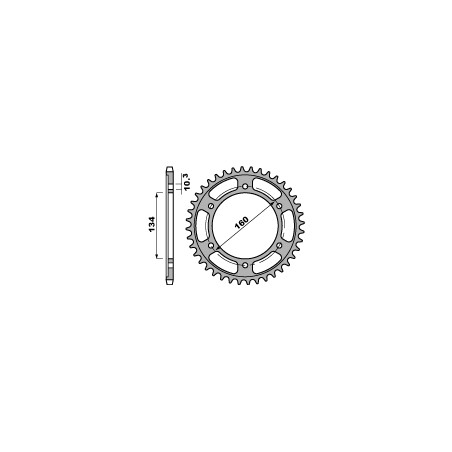 PBR WYPRZEDAZ ZĘBATKA TYLNA 4405 45 C45 HONDA CBR 600F (02-07) (PC35) (JTR1307.45) (ŁAŃC. 525) (MADE IN ITALY)