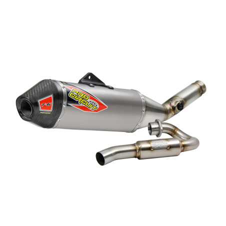 Układ wydechowy T-6 EURO stal nierdzewna WITH CANISTERS & END CAP, tytan, karbon