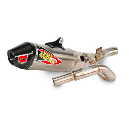 Układ wydechowy T-6 EURO stal nierdzewna WITH CANISTERS & END CAP, tytan, karbon