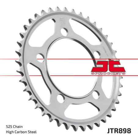 JT ZĘBATKA TYLNA 4508 41 KTM 950/990/1190 RC8 /DUKE/ SUPERMOTO (450841JTZBK) (ŁAŃC. 525) KOLOR CZARNY