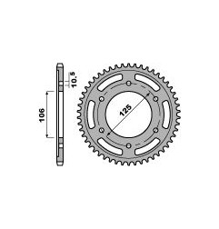 PBR ZĘBATKA TYLNA 4529 45 C45 TRIUMPH 675 DAYTONA (06-16) STREET TRIPLE (08-16) (ŁAŃC. 525) (JTR2014.45) (MADE IN ITALY)