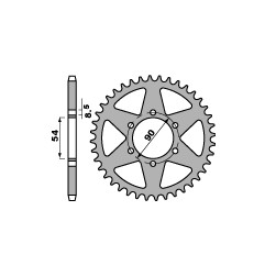 PBR WYPRZEDAZ ZĘBATKA TYLNA 4536 60 F MALAGUTI 50 XSM 07-08 (ŁAŃC. 420) (MADE IN ITALY)