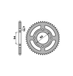 PBR WYPRZEDAZ ZĘBATKA TYLNA 4570 60 F YAMAHA TZR 50 X-POWER 07-12 (ŁAŃC. 420) (JTR1078.60) (MADE IN ITALY)