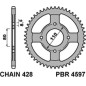 PBR WYPRZEDAZ ZĘBATKA TYLNA 4597 42 C45 HONDA CBF 125 09-14 (JTR1219.42) (ŁAŃC. 428) (MADE IN ITALY)
