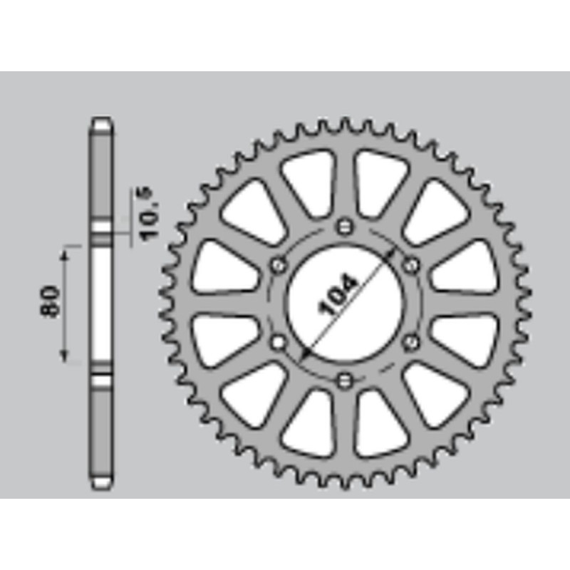 JR WYPRZEDAŻ ZĘBATKA TYLNA 478 40 KAWASAKI ZX6R (05-13), Z750 (JTR478.40) (ŁAŃC. 520)