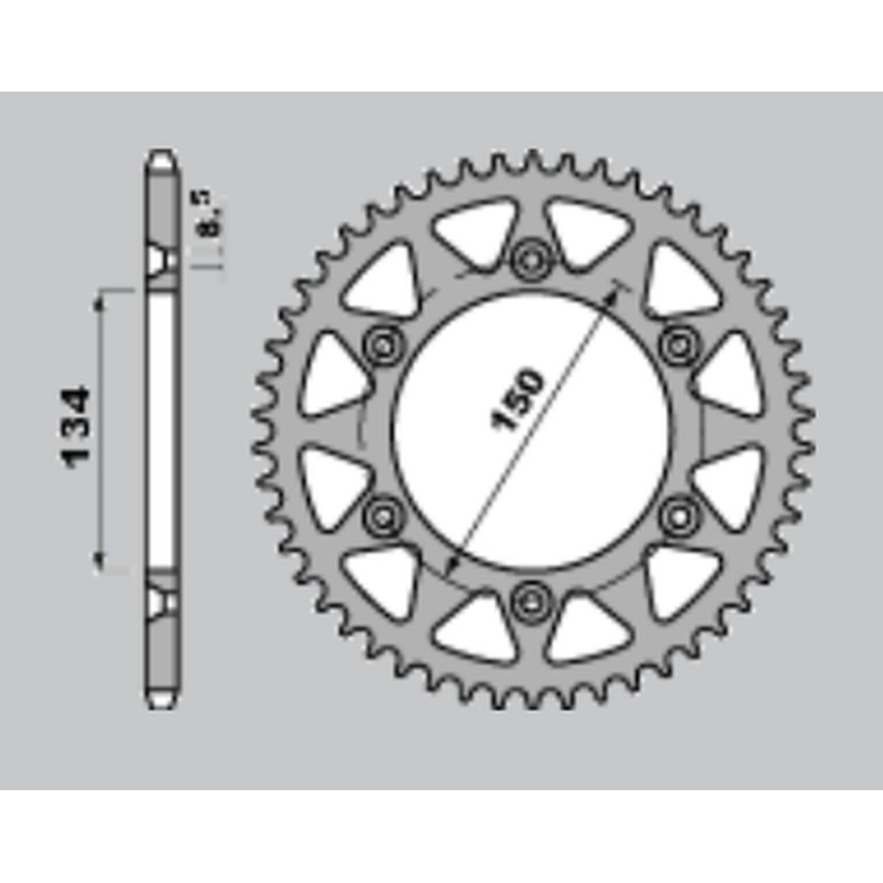 JR WYPRZEDAŻ ZĘBATKA TYLNA ALUMINIOWA 489 48 KAWASAKI KX 125/250/500 '84-'08, KDX 200 '84-'06, KDX 220 '97-'05 JR WYPRZEDAŻ ZĘBATKA TYLNA ALUMINIOWA 489 48 KAWASAKI KX 125/250/500 '84-'08, KDX 200 '84-'06, KDX 220 '97-'05