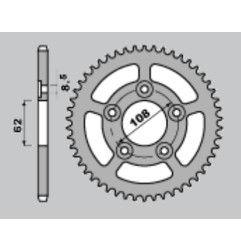 CHT WYPRZEDAŻ ZĘBATKA TYLNA 714 39 APRILIA RS 125 93-05 (701-39) (JTR701.390