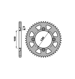 PBR WYPRZEDAZ ZĘBATKA TYLNA 798 56 C45 SUZUKI RM 80/85, YAMAHA YZ 80/85 (ŁAŃC. 428) (MADE IN ITALY)