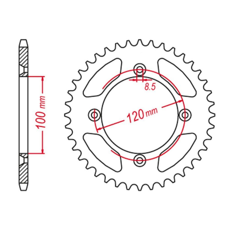 GROSSKOPF WYPRZEDAŻ ZĘBATKA TYLNA ALUMINIOWA KOLOR CZARNY 798 56 SUZUKI RM 80/85 '02-'18, YAMAHA YZ 80/85 '93-'24 GROSSKOPF WYPRZEDAŻ ZĘBATKA TYLNA ALUMINIOWA KOLOR CZARNY 798 56 SUZUKI RM 80/85 '02-'18, YAMAHA YZ 80/85 '93-'24