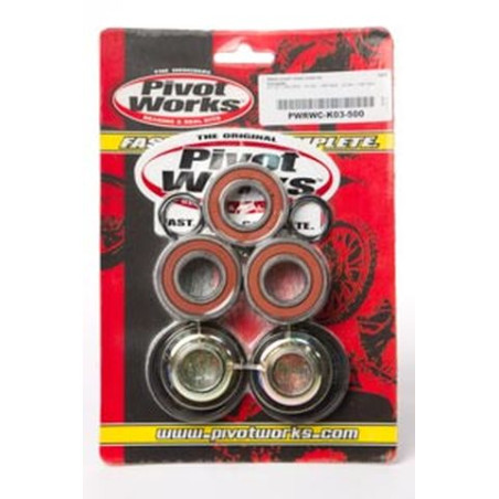 PIVOT WORKS ZESTAW ŁOŻYSK Z TULEJKAMI WODOSZCZELNYMI KOŁA TYLNEGO Kawasaki KX125 97-02, KX250 97-02, KX500 97-04