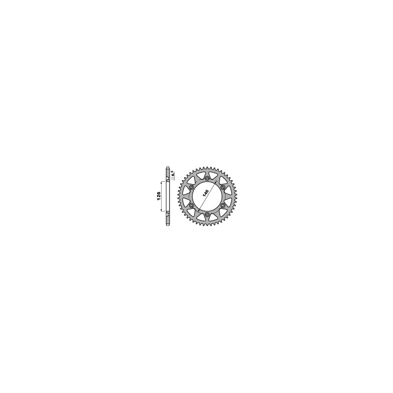 PBR WYPRZEDAZ ZĘBATKA TYLNA 808 44 C45 SUZUKI RM/RMZ/DRZ (JTR808.44) (ŁAŃC. 520) (MADE IN ITALY)