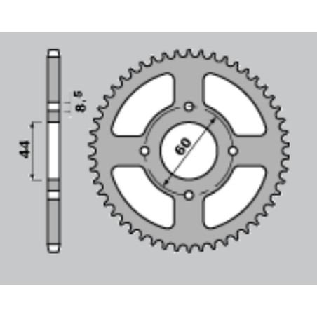 CHT WYPRZEDAŻ ZĘBATKA TYLNA 832 38 (A4150832380) YAMAHA DT 80 MX
