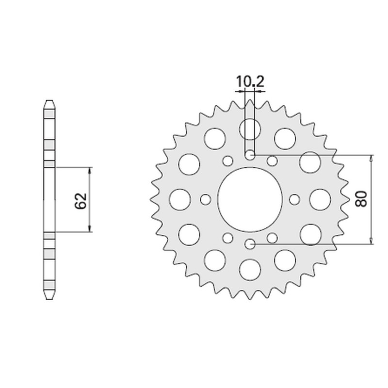 CHT WYPRZEDAŻ ZĘBATKA TYLNA 843 49 YAMAHA DT 80 LC (843-49) CHT WYPRZEDAŻ ZĘBATKA TYLNA 843 49 YAMAHA DT 80 LC (843-49)