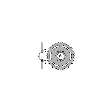PBR ZĘBATKA TYLNA 845 40 F YAMAHA SR 250 85-94 (ESPANA) (JTR845.40) (ŁAŃC. 520) (MADE IN ITALY)