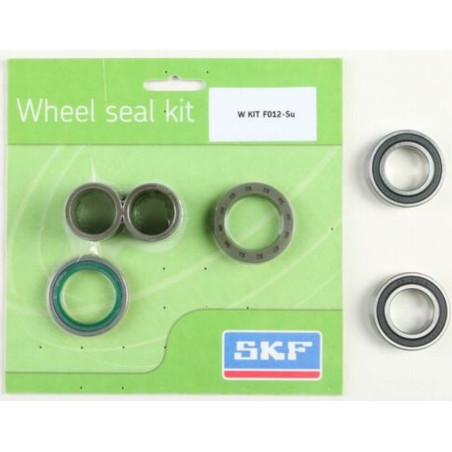 SKF WYPRZEDAŻ ZESTAW - ŁOŻYSKA PRZEDNIEGO KOŁA Z USZCZELNIACZAMI I TULEJKAMI Kawasaki KX250F 21-24, KX250X 21-24