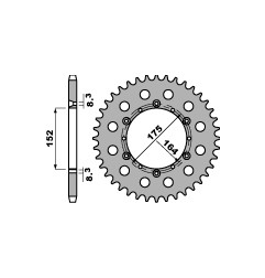 PBR WYPRZEDAZ ZĘBATKA TYLNA 856 41 C45 YFM 660 RAPTOR (01-05), YFZ 350 BANSHEE 89-06 (ŁAŃC. 520) (JTR853.41)