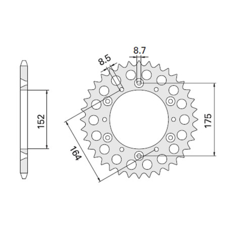 CHT WYPRZEDAŻ ZĘBATKA TYLNA 856 46 (856-46) YAMAHA TT600 R '98-'03, TT600S '93-'95 (JTR853.46) (ŁAŃC. 520)
