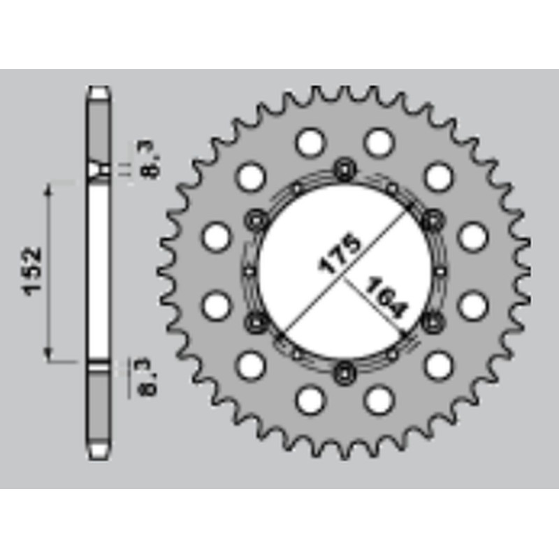 JR WYPRZEDAŻ ZĘBATKA TYLNA ALUMINIOWA (ANODOWANA) 856 50 YAMAHA YZ/YZF 88-98 (JTR853.50) (ŁAŃC. 520) KOLOR NIEBIESKI