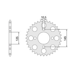 CHT WYPRZEDAŻ ZĘBATKA TYLNA 857 41 YAMAHA (857-41) (JTR857.41) YAMAHA XT 600 '85-94, XT 600Z TENERE 87-89
