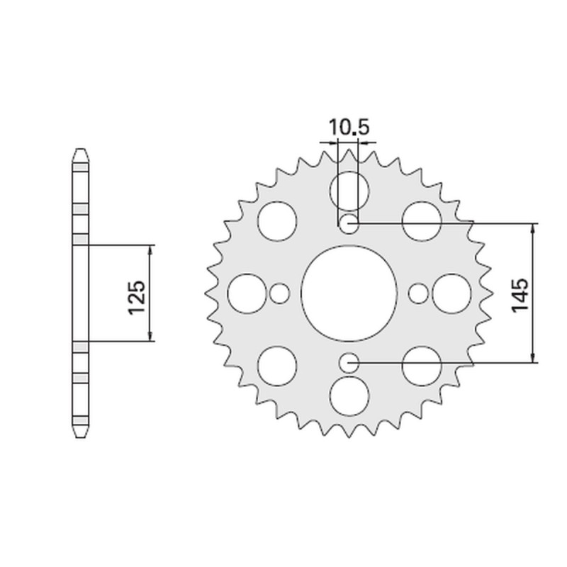 CHT WYPRZEDAŻ ZĘBATKA TYLNA 857 41 YAMAHA (857-41) (JTR857.41) YAMAHA XT 600 '85-94, XT 600Z TENERE 87-89
