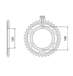 CHT WYPRZEDAŻ ZĘBATKA TYLNA 865 43 YAMAHA FZ 750 (865-43)