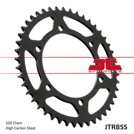 JT ZĘBATKA TYLNA 866 46 YAMAHA XTZ 750 89-98 (3LD) (86645JTZBK) (ŁAŃC. 520) KOLOR CZARNY
