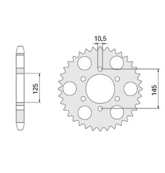 CHT WYPRZEDAŻ ZĘBATKA TYLNA 866 47 YAMAHA MT 03 (855-47C)