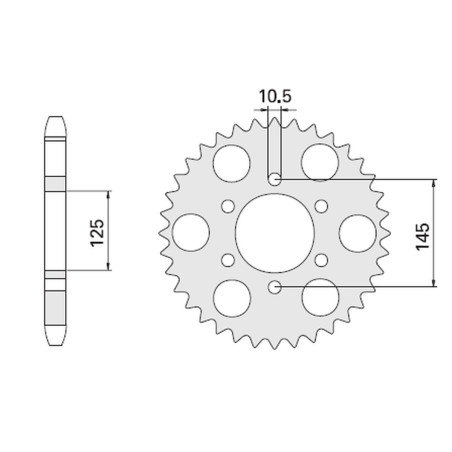 CHT WYPRZEDAŻ ZĘBATKA TYLNA 866 47 YAMAHA MT 03 (855-47C)