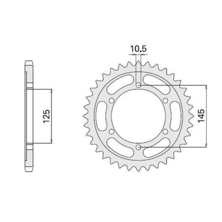 CHT WYPRZEDAŻ ZĘBATKA TYLNA 869 43 YAMAHA TDM 850 96-98 (A4150867430) (867-43)